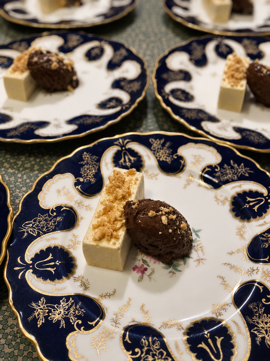 Caramel chocolate parfait